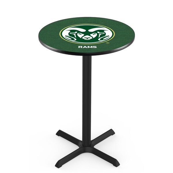42" Blk Wrinkle Colorado State Pub Table